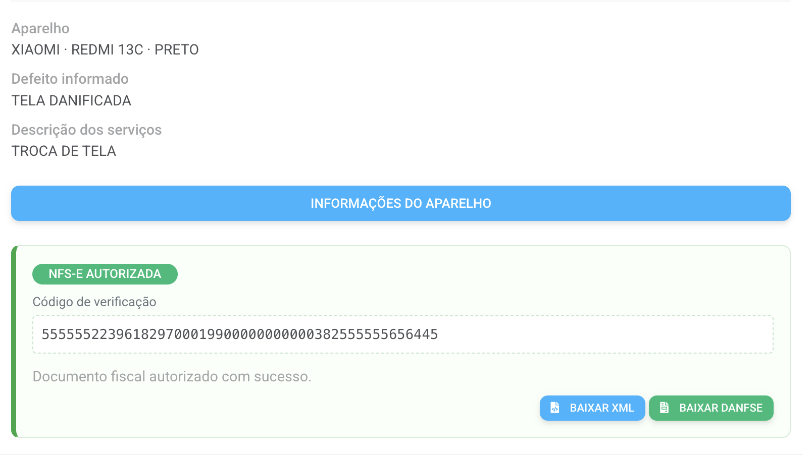 Nota fiscal